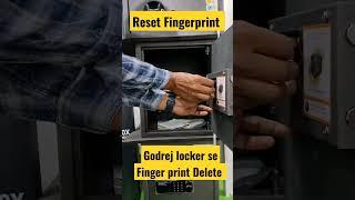 How To Delete Fingerprint In Godrej locker|| #youtube shorts#godrej interio#shorts#narrator Shibu.