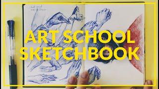 Art School Sketchbook tour - My last semester as an art student