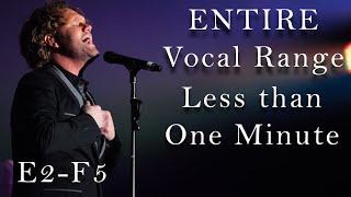 David Phelps' ENTIRE Vocal Range In Less Than 1 Minute!