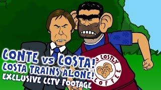 Diego Costa TRAINS ALONE! Costa vs Conte! Costa to China? EXCLUSIVE CCTV FOOTAGE (Parody)
