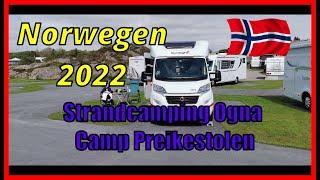 Norwegen Wohnmobil Tour 2022 Teil6 Fjordnorwegen / Strandcamping Ogna / Camp Preikestolen  Vlog80