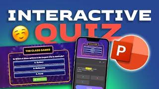 How to make an INTERACTIVE QUIZ in POWERPOINT 