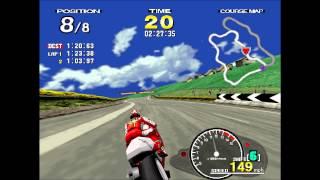 Let's Play (in HD)...Manx TT Superbike (with Secret Character) Arcade Version!