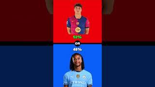 Would You Rather: Barca XI vs Man City XI. #wouldyourather #footballshorts #barca #mancity