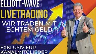 Sei beim heutigen Livetrading mit elliottwaver.live dabei um 15:20 Uhr