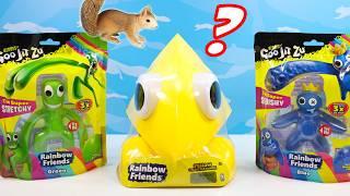 Rainbow Friends YELLOW Container Bundle eats Toys and Goo Review!