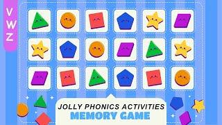 Jolly Phonics Activities for kids - Memory Game | Letter VWZ