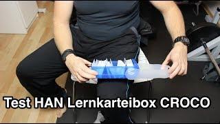 Test HAN Lernkarteibox CROCO 998 643 DIN A8 quer | Lernkartei Test | Karteikasten Test