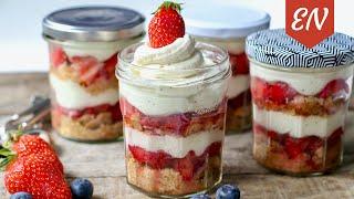 Strawberry Cheesecake Trifle Jars || William's Kitchen