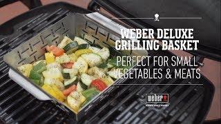 Weber Deluxe Grilling Basket - For Vegetables and Small Meats