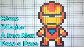 Cómo Dibujar a Iron Man en 8 bit o Pixel Art! TUTORIAL PASO A PASO