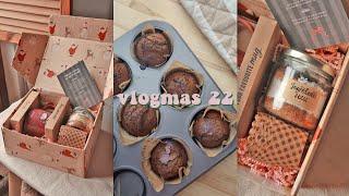 Caja de regalo con receta de muffins de calabaza (económico y de última hora) l VLOGMAS 22