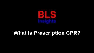 What is Prescription CPR? #prescriptioncpr #cpr #savelives