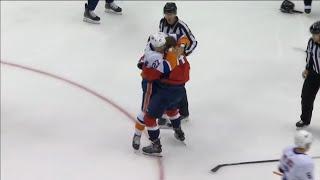 Anders Lee Late Hit On Nicklas Backstrom, John Carlson Starts Hugging Match(Islanders Feed)
