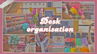 Aesthetic Desk Makeover| Desk & Stationery Organization | #asmraesthetic | Organize With Me