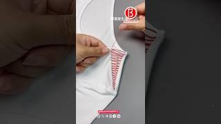 The neckline is too big, so make it smaller