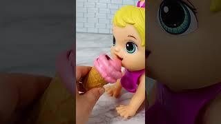 Satisfying with Unboxing & Review Miniature Ice Cream Set Toys Kitchen Video | ASMR Videos