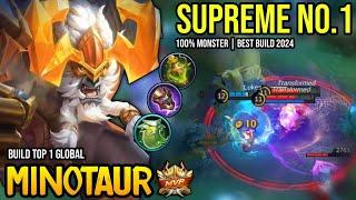 MINOTAUR BEST BUILD 2024 | BUILD TOP GLOBAL MINOTAUR GAMEPLAY | MOBILE LEGENDS