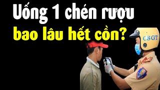 Cách tính thời gian giải rượu để không bị CSGT phổi phạt