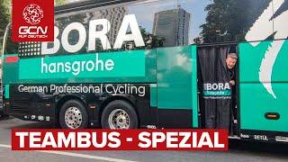 Bus-Tour beim größten deutschen Radsport-Team: Was ist im Team-Bus von Bora-Hansgrohe?