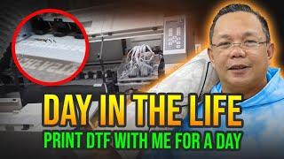 Day In The Life of a DTF Printing Entrepreneur - Home Printing Business Routine