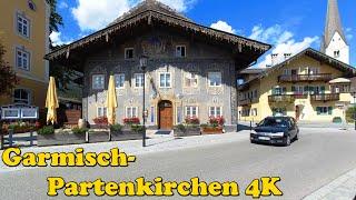 Garmisch-Partenkirchen, Germany. Walking tour [4K].