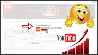 How To Create YouTube Channel Subscribe Popup Button