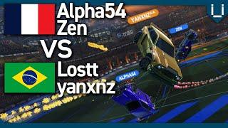 Zen + Alpha54 vs Yanxnz + Lostt | France vs Brazil | Rocket League 2v2