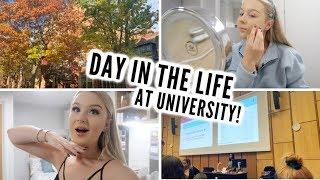 DAY IN THE LIFE AT UNIVERSITY! | lectures, reading & night out