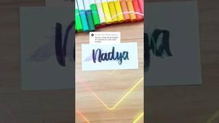 Cara mudah membuat Nameart for Nadya  #youtubeshorts #shortvideo #shortsvideo #short #shorts