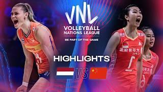  NED vs.  CHN - Highlights | Week 2 | Women's VNL 2024
