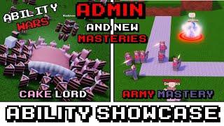 Ability Wars - Admin abilities and Mastery showcase