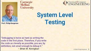 L18 System Level Testing