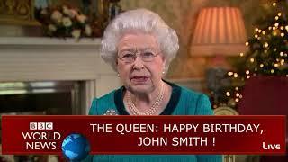 Wish a happy birthday  from queen elizabeth