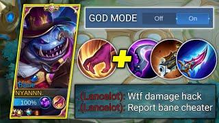 GOD MODE BANE IN SOLO RANKED GAME! TOTALLY DESTROYED ENEMIES - MOBILE LEGENDS