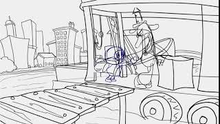 Otto and Smokestack Animatic Clip v01