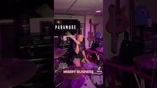 PARAMORE - MISERY BUSINESS @paramore  #drummergirl #drumcover #violetport #drummergirls #paramore