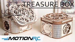 UGears Treasure Box Mechanical 3D Wooden Model Kit | Motion RC