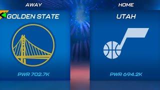 Golden State Warriors vs Utah Jazz | Rewind 25th Oct 2024 | NBA 2K Mobile