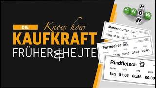 Die Kaufkraft - Früher und heute