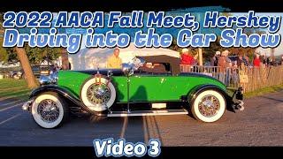 2022 AACA Fall Meet Driving into the Car Show  Video  3