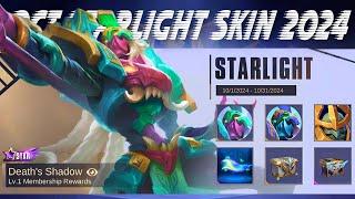 OCTOBER STARLIGHT SKIN 2024 - ALL REWARDS IN OCTOBER STARLIGHT SKIN | ML LEAKS