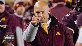 P.J. Fleck's 'row the boat' culture has transformed Minnesota into a contender | College GameDay