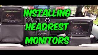 HOW TO INSTALL & WIRING HEADREST MONITORS TO DVD PLAYER / GAME SYSTEM