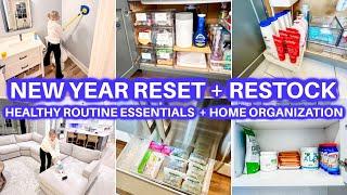  NEW YEAR RESET + RESTOCK + ORGANIZE + CLEAN WITH ME | CLEANING MOTIVATION | JAMIE'S JOURNEY