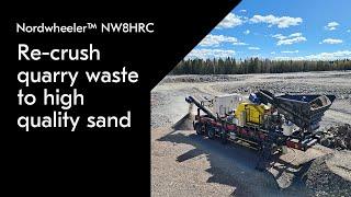 Metso Nordwheeler™ NW8HRC – turn waste to value with portable HRC 8™ crusher