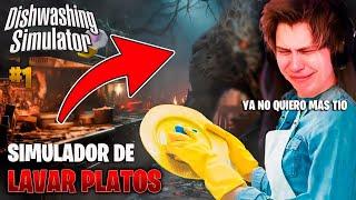 RUBIUS JUEGA SIMULADOR de LAVADO de PLATOS #1 | Dishwashing Simulator