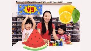 LEGO Coin Sorter Game - Win the Watermelon or Lose with Lemon | Entertainment for Kids