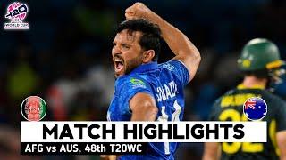 Afghanistan vs Australia T20 World Cup Match Highlight | T20 World Cup 2024 | AFG vs AUS Highlights