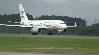 Vladivostok Air Tupolev Tu-204-300 Take off at Shizuoka